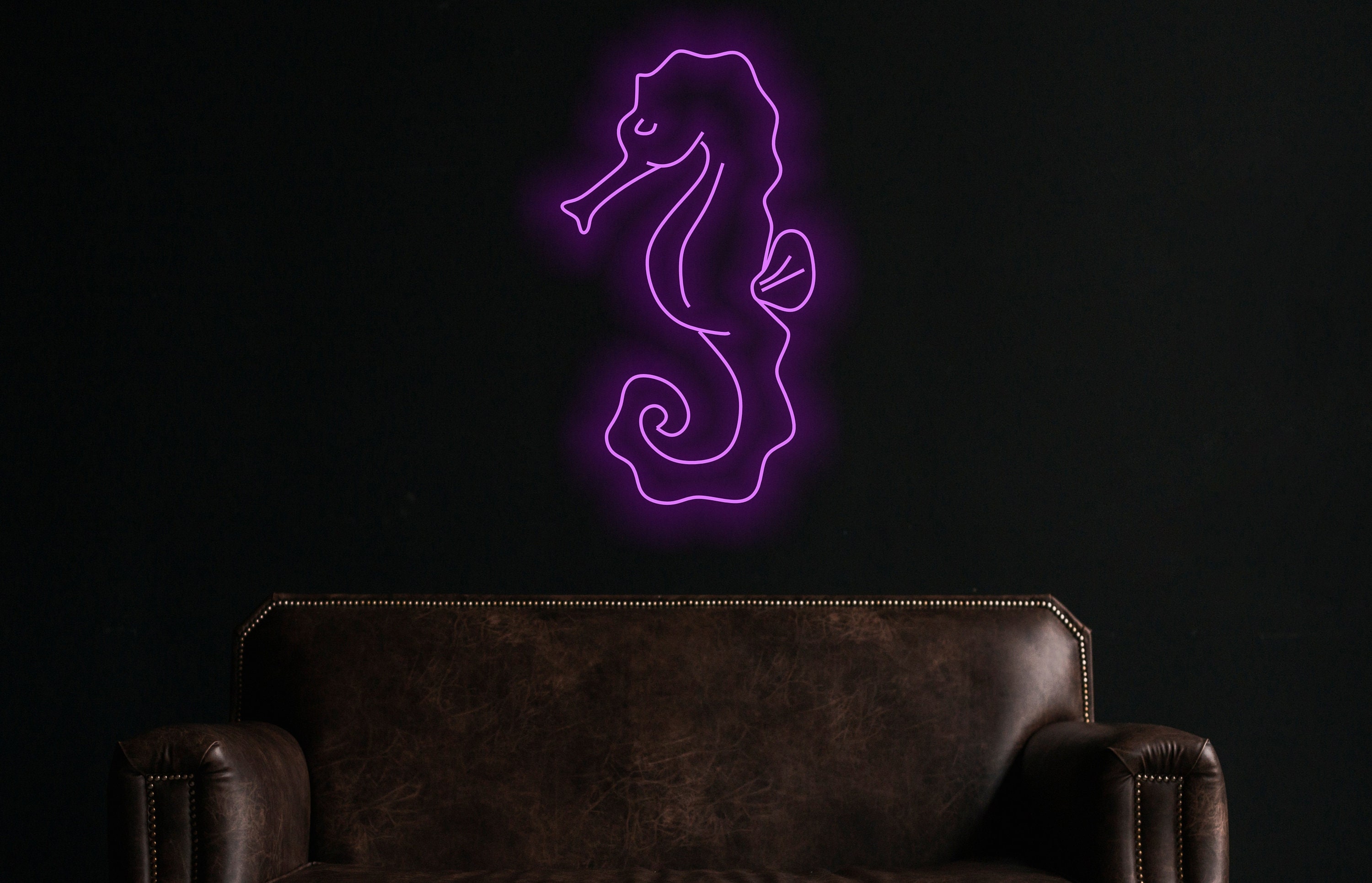 Seahorse Neon Sign, Seahorse Wall Hanging, Seahorse Wall Art Neon Sign, Kid Room Decor, Hippocampus Animal Neon Lights, Animal Hanging Wall