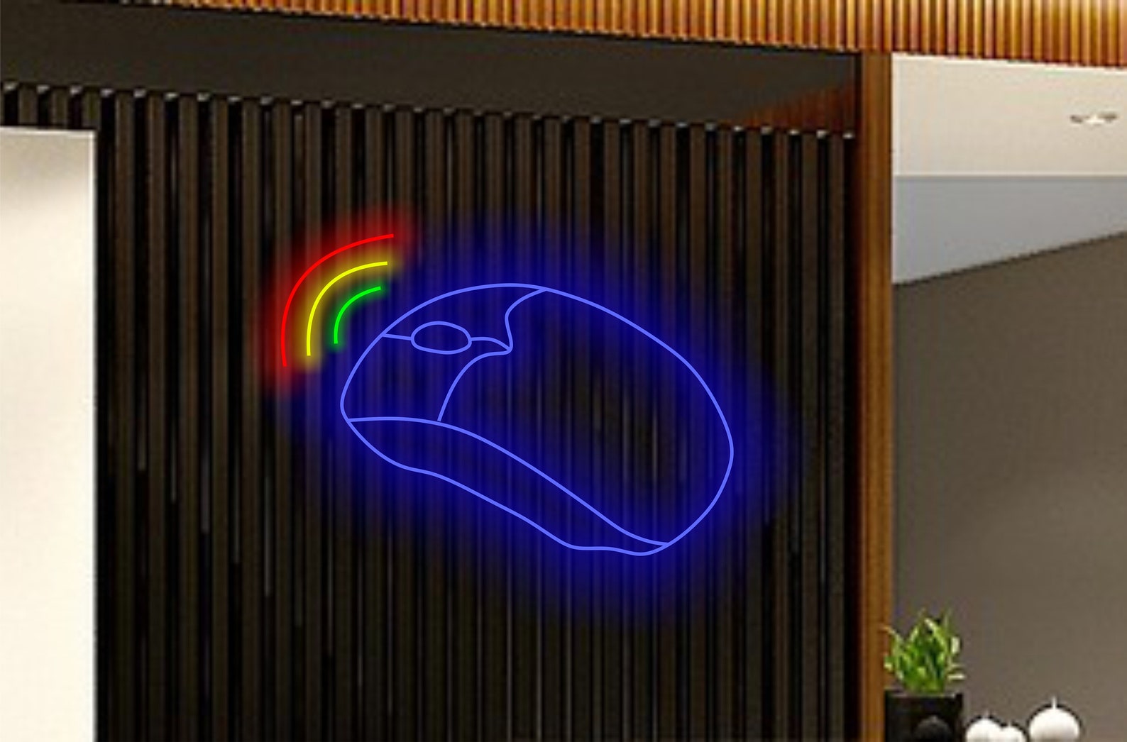 Computer Mouse Neon Sign, Gaming Mouse Neon Light, Led Mouse Sign, Computer Accessories Neon Sign, Glowing Mouse Decoration