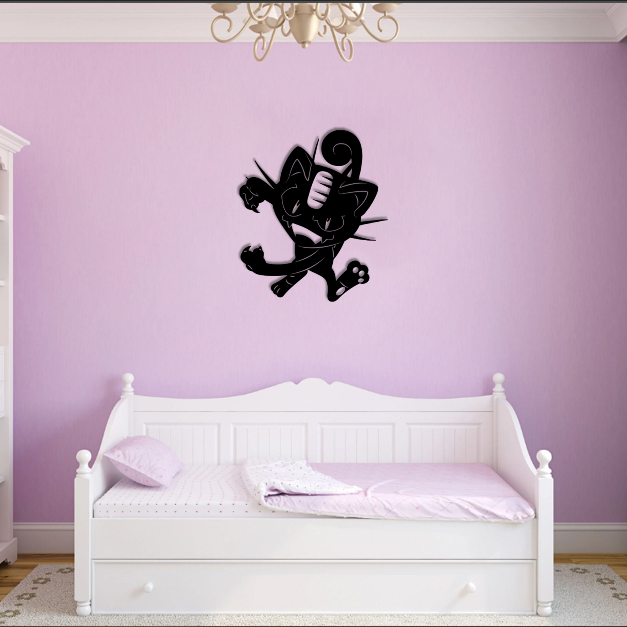 Meowth Pokemon Metal Signs Kids Room Decor