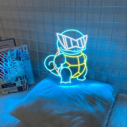 Squirtle Neon Signs Pokemon Wall Art