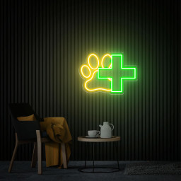 Pet Hospital Neon Sign, Pet Clinic Signage Vet Wall Decor, Custom Animal Practice Led Light Sign, Pet Spa Pet Shop Wall Decor