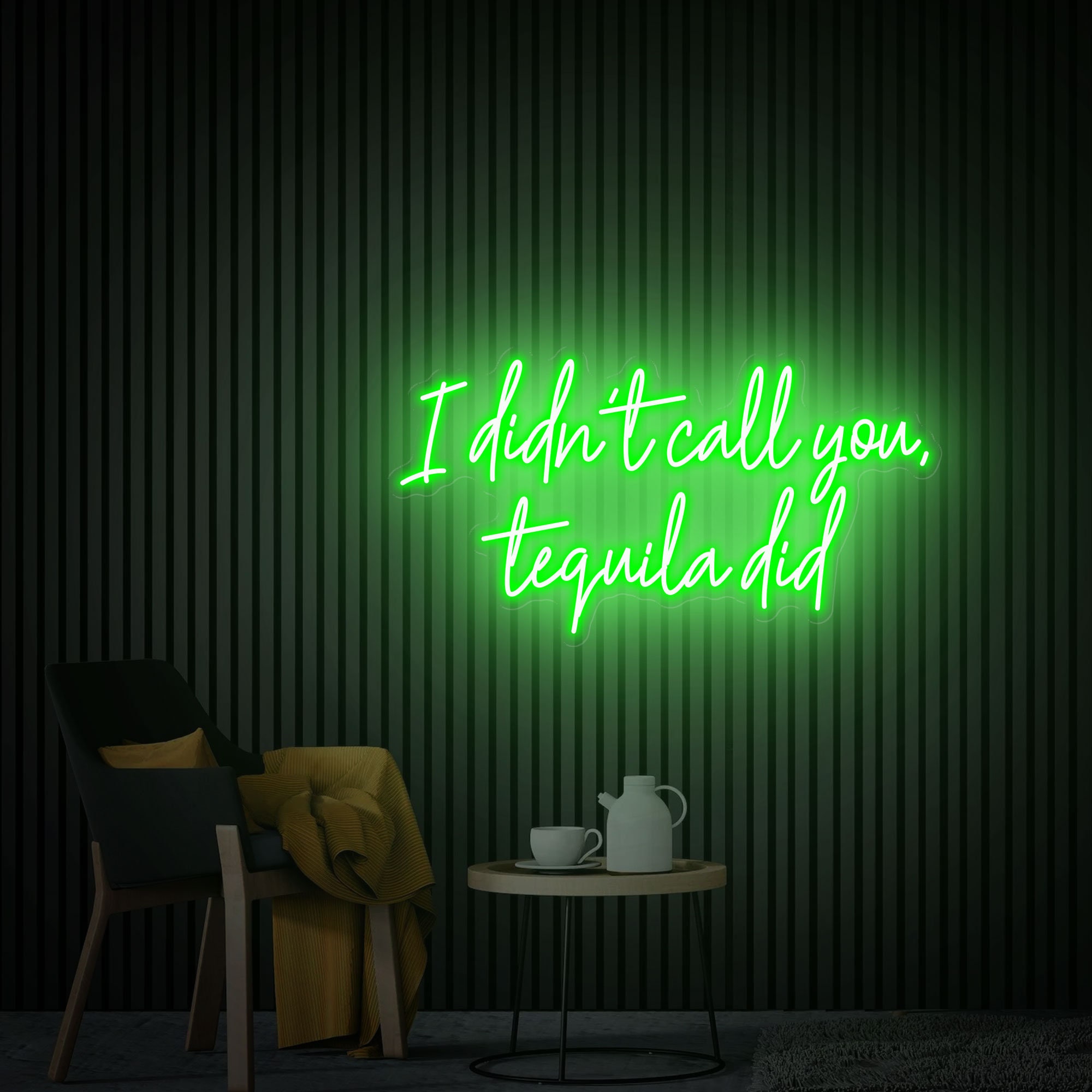 I Didn't Call You Tequila Did Neon Sign, Home Bar Sign, Custom Tequila Bar Wall Decor Neon Light, Tequila Bar Decor, Tequila Sign