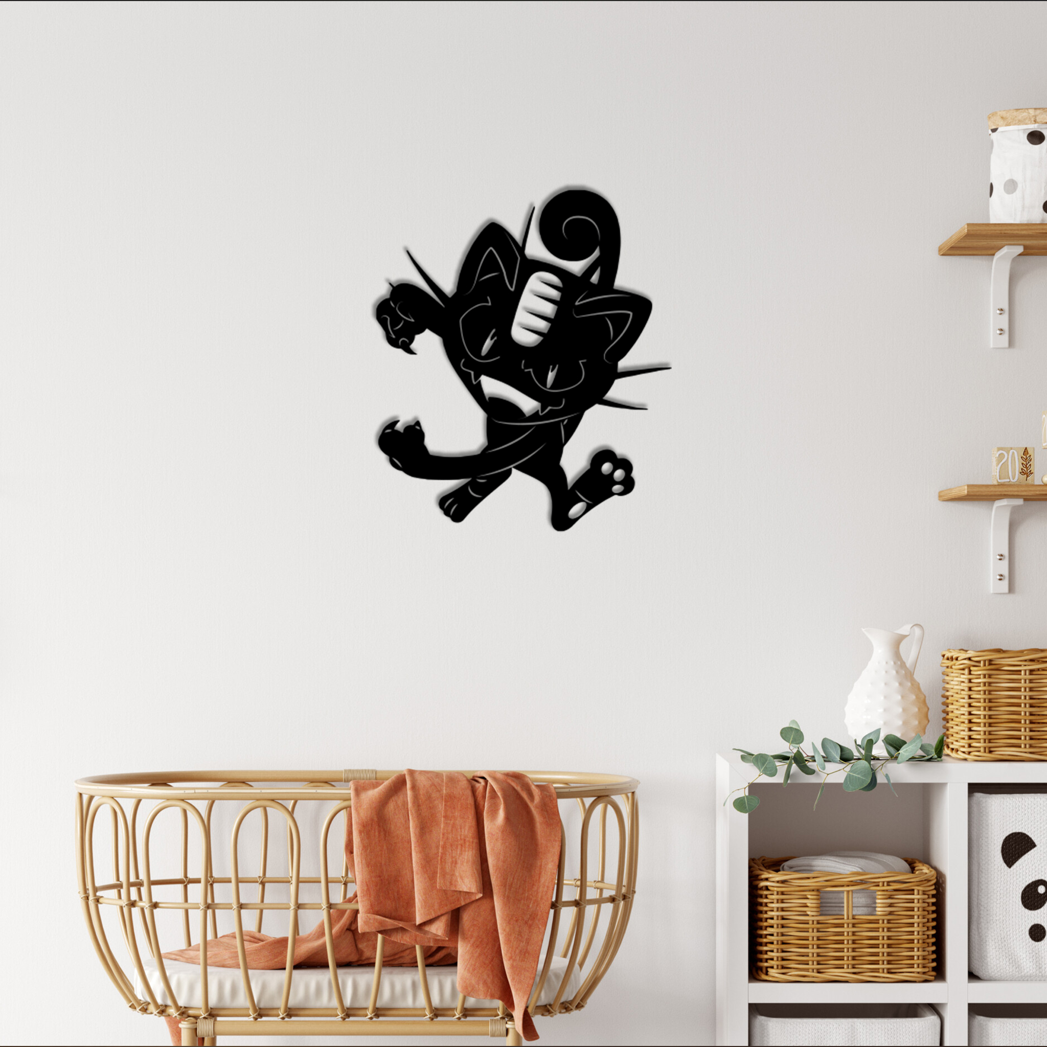Meowth Pokemon Metal Signs Kids Room Decor