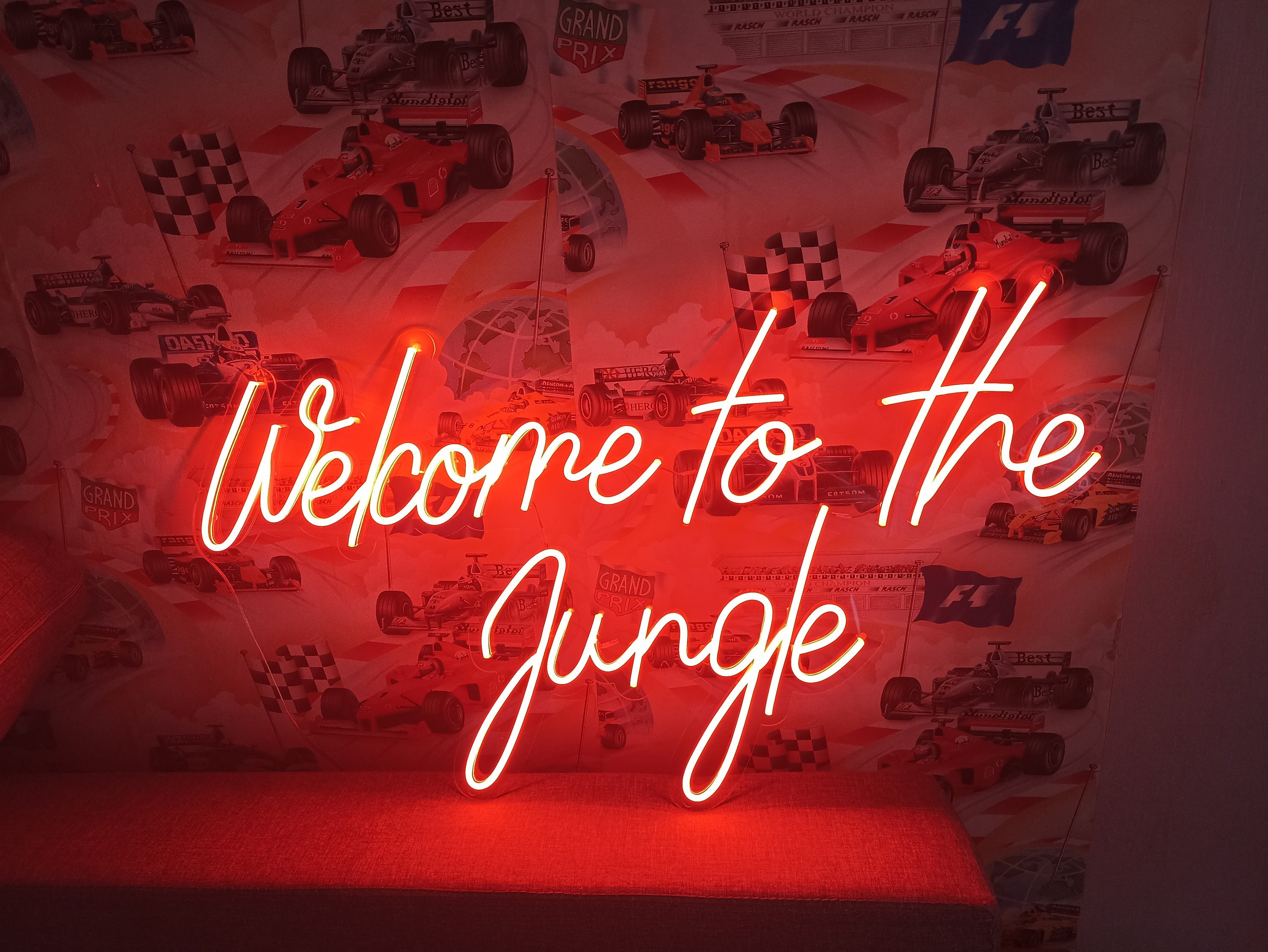 Welcome To The Jungle Neon Sign, Jungle Led Light, Welcome Neon Sign, Jungle Neon Sign, Flower Lover's Gift Neon Sign, Flower Shop Neon Sign