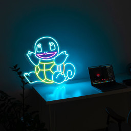 Squirtle Neon Signs Pokemon Wall Art
