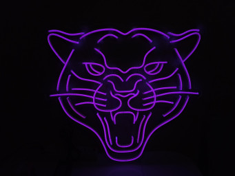 Panther Led Sign, Panther Neon Sign, Neon Panther Light, Wild Animal Neon Light, Custom Panther Neon Sign, Jungle Theme Neon Sign