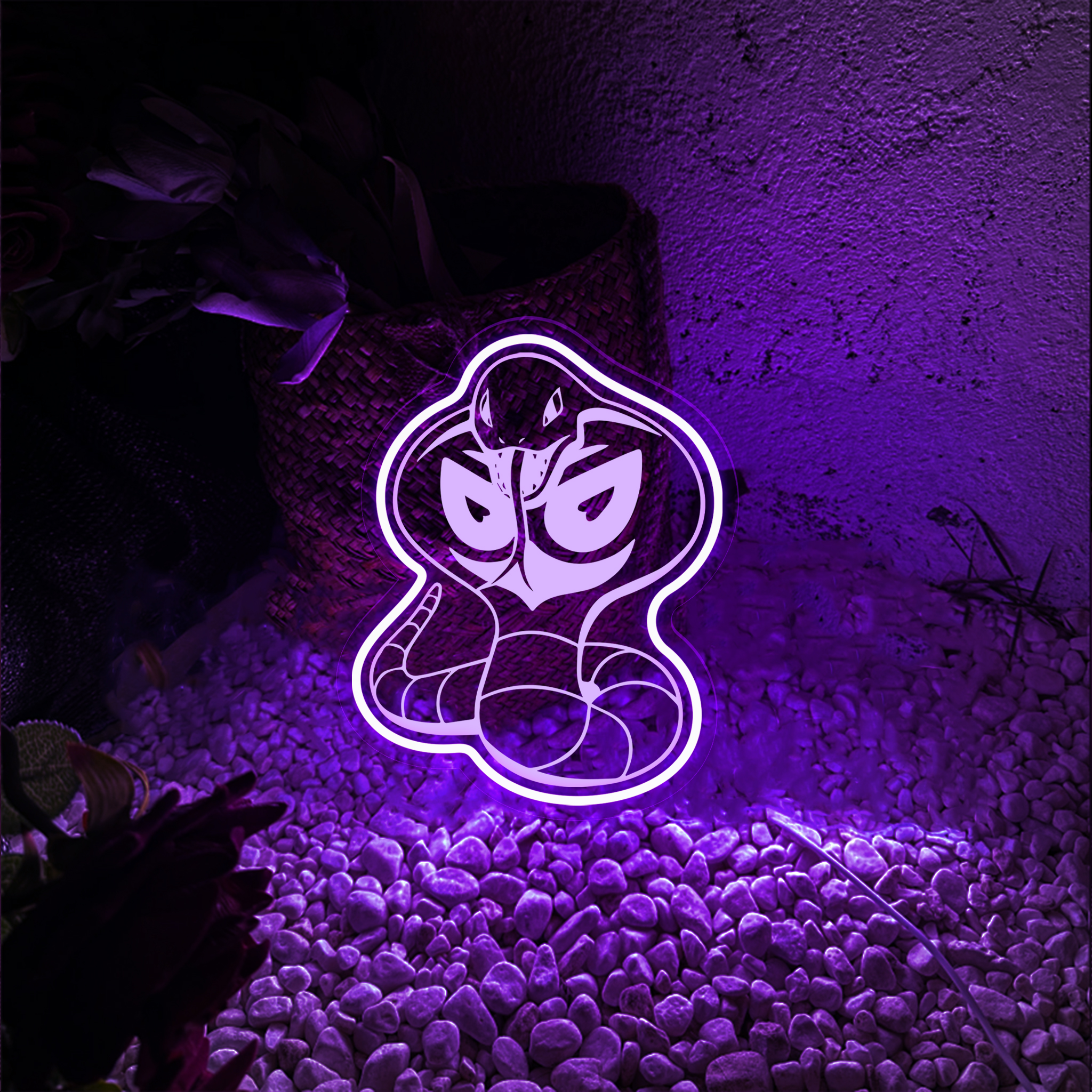 Arbok Laser Signs Pokemon Wall Art