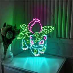 Ivysaur Pokemon Neon Signs