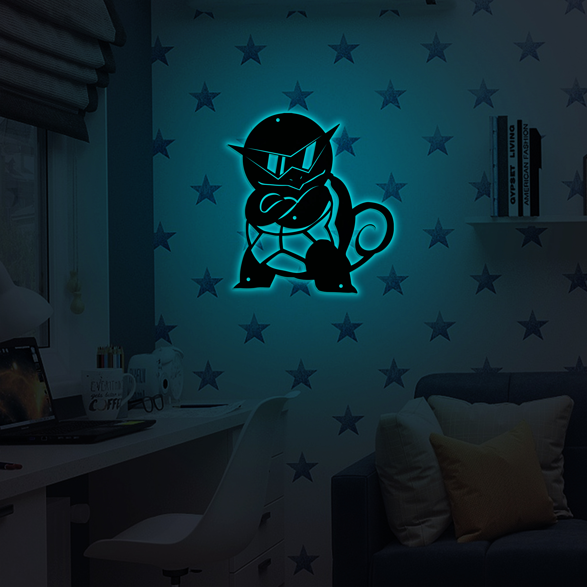Squirtle Pokemon Metal Signs Anime Wall Art