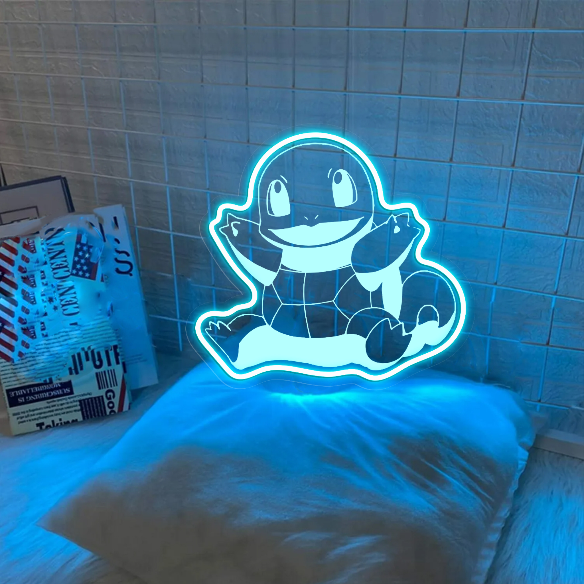 Squirtle Pokemon Laser Signs Pokemon Wall Art