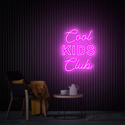 Cool Kids Club Neon Sign, Cool Kids Club Led Light Sign, Kids Party Wall Art, Home Bedroom Decor Custom Neon Sign Personalized Birthday Gift