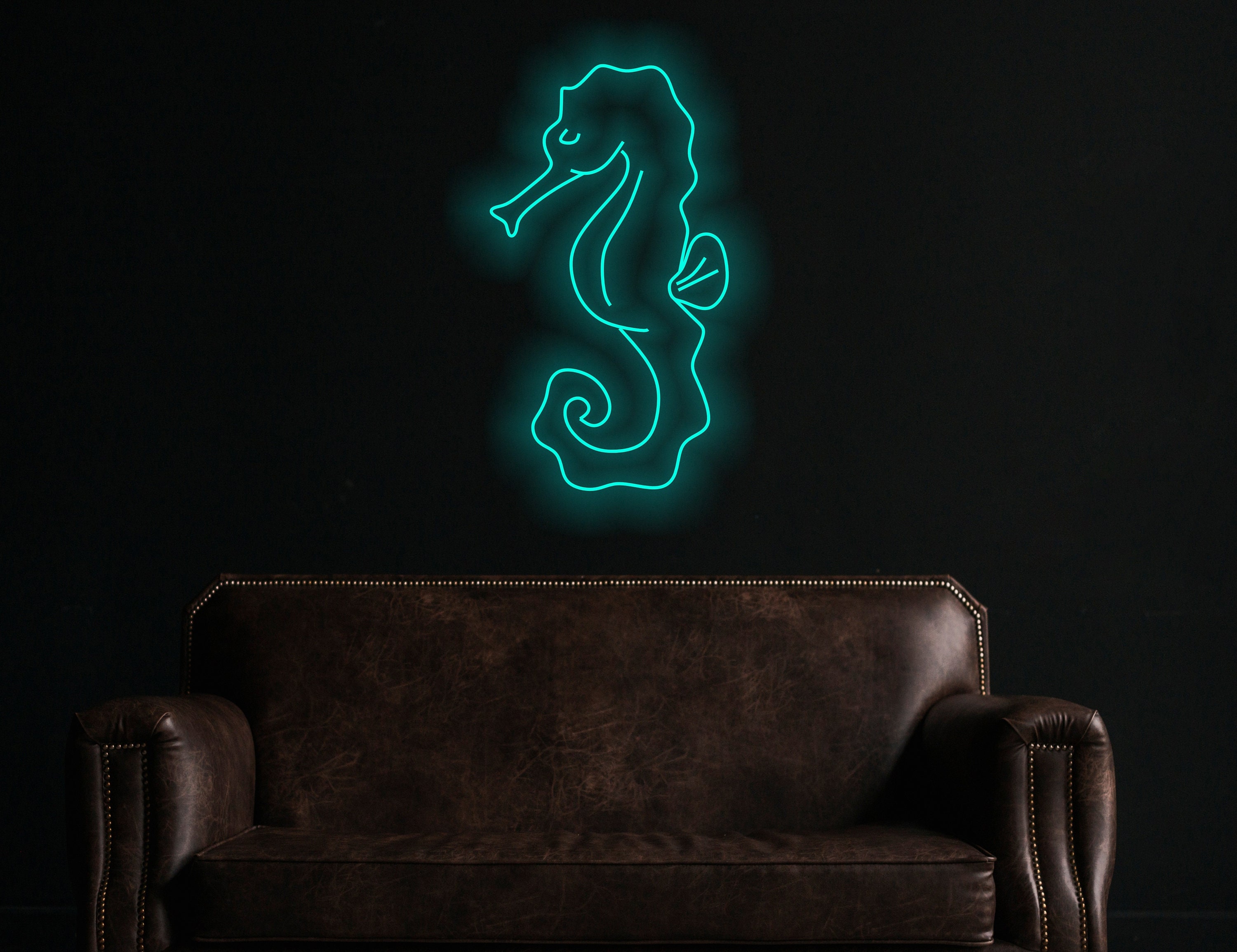 Seahorse Neon Sign, Seahorse Wall Hanging, Seahorse Wall Art Neon Sign, Kid Room Decor, Hippocampus Animal Neon Lights, Animal Hanging Wall