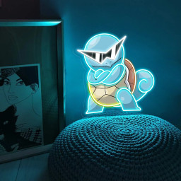 Squirtle Pokemon UV Signs Anime Wall Art