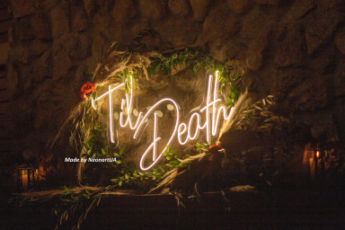 Til Death Neon Sign, Til Death Wedding Decor, Led Til Death Neon Sign, Til Death, Til Death Do Us Party Led Neon, Neon Sign Wedding Decor