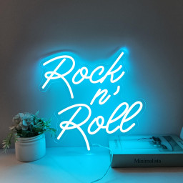 Rock n Roll Neon Sign Room Studio Audio Shop Store Open Decor, Custom neon for Music Lover, Rock Music Sign Home Party Pub Club Wall Hanging