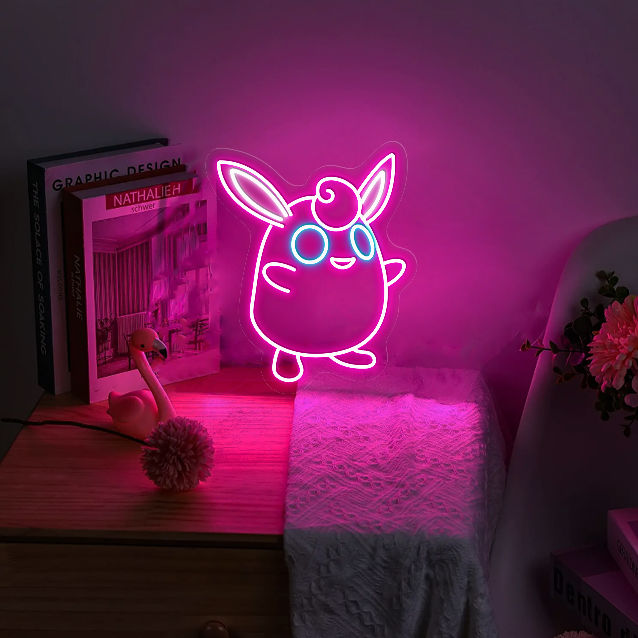 Pokemon Wigglytuff Neon Signs