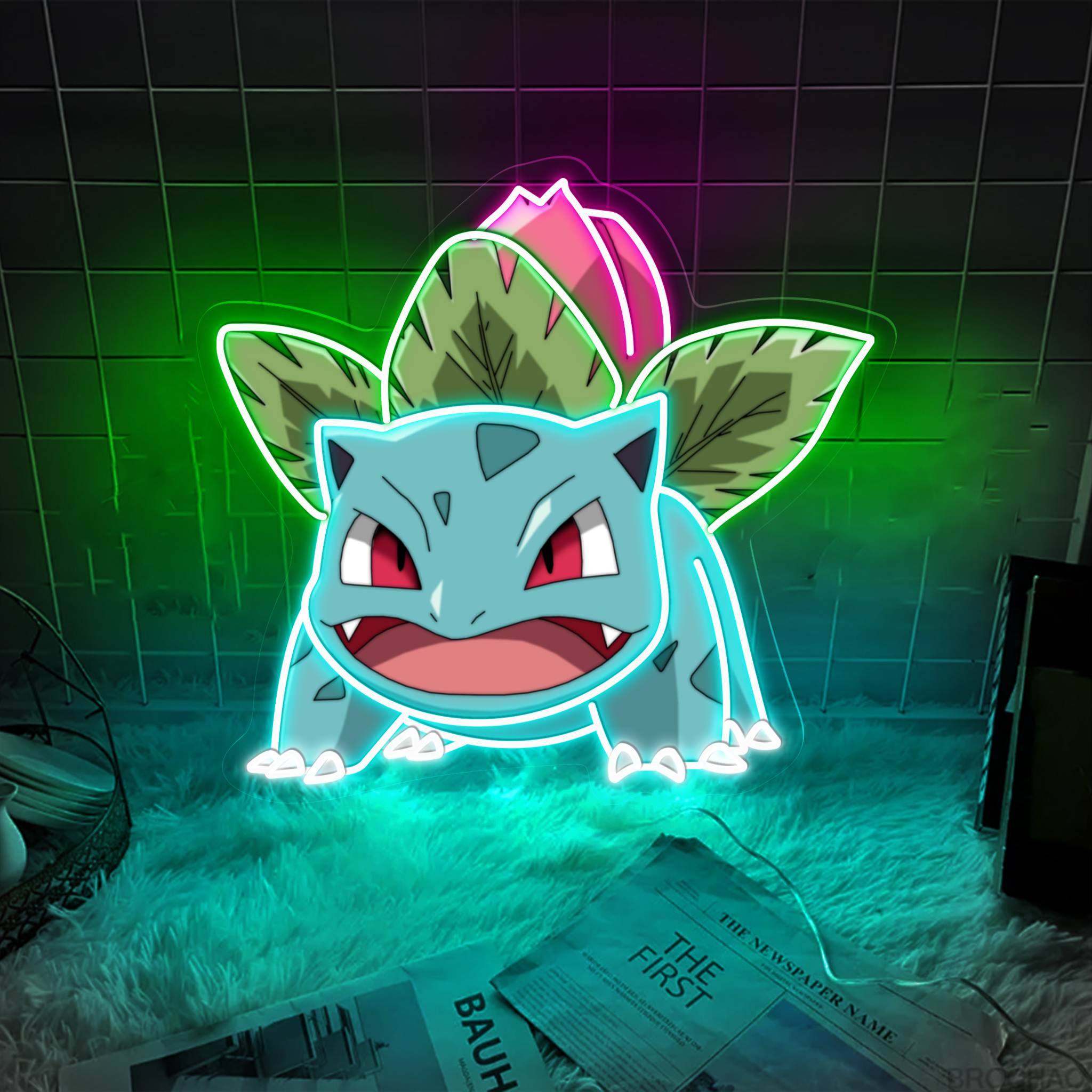 Pokemon Ivysaur UV Signs