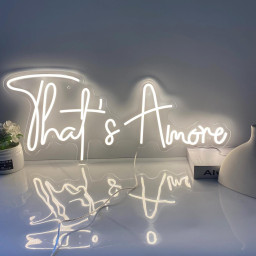That's Amore Neon Sign, Wedding Wall Decor, Gift for Couple, Custom Wedding Neon Sign Led Light,Party Decor for Wedding, Engagement Wall Art