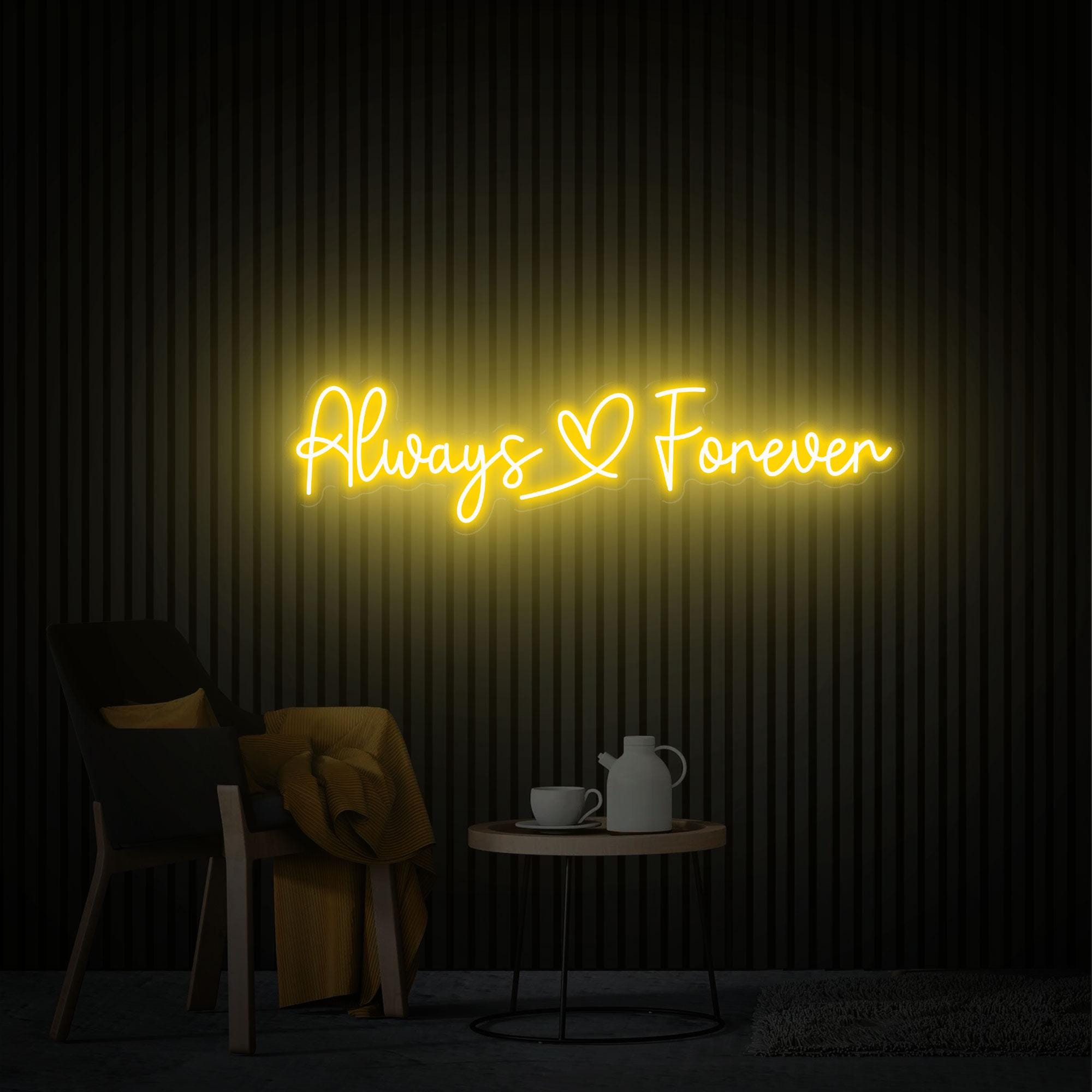 Always Forever Neon Sign, Custom Wedding Neon Light, Led Sign for Wedding Backdrop, Wedding Party Decor, Christmas Party Light Decor
