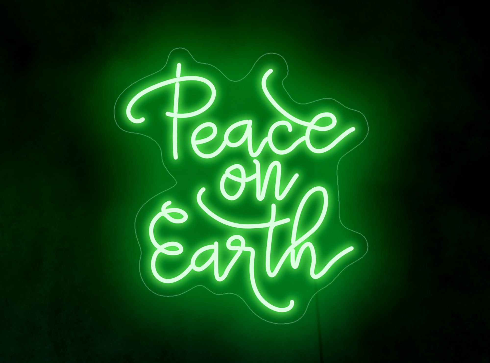 Peace On Earth Neon Light, Peace On Earth Led Sign, Neon Sign Bedroom, Peace On Earth Decor, Peace Wall Decor