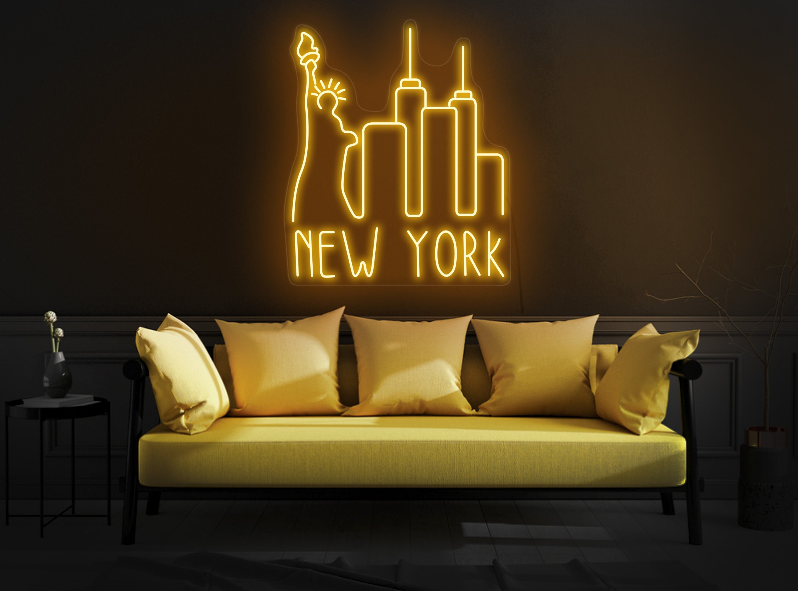 New York Sky Line Neon Sign, New York Neon Light, New York Led Sign, City Skyline Neon Sign, City Skyline Wall Art, City Light Wall Art