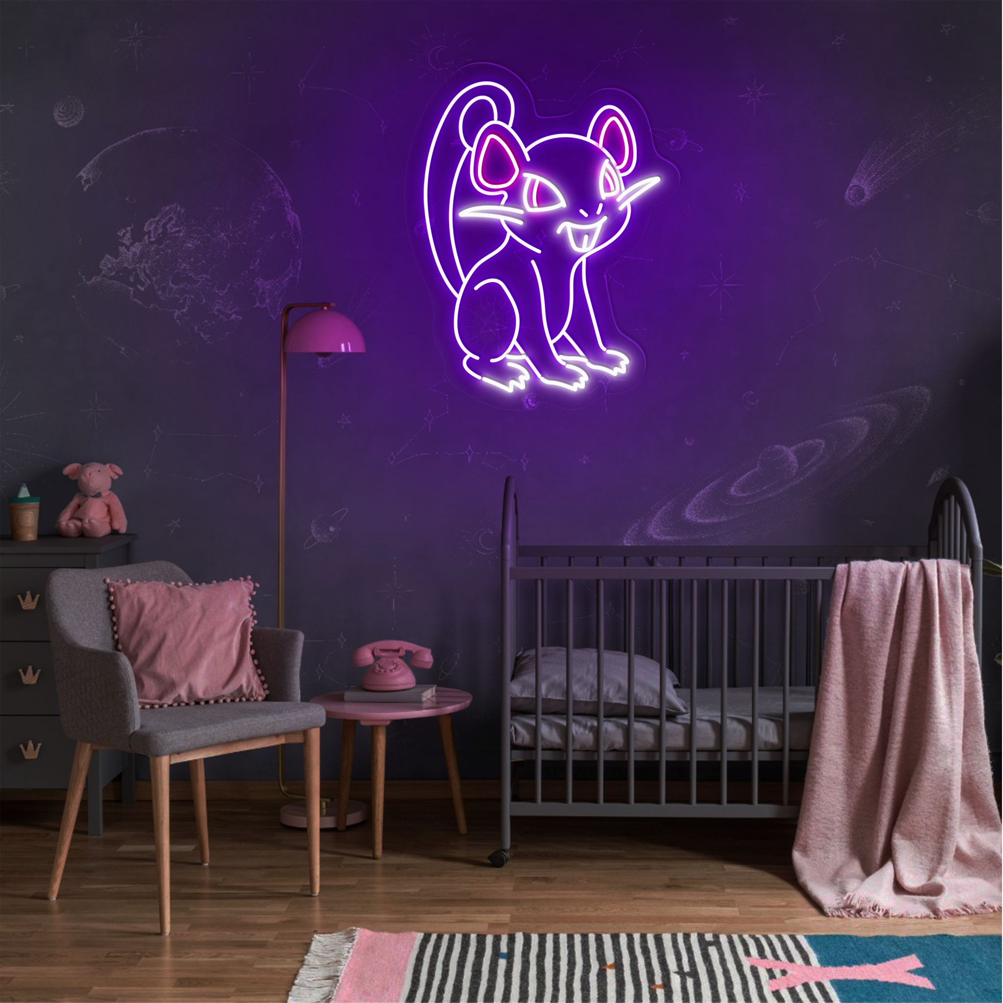 Pokemon Rattata Neon Signs