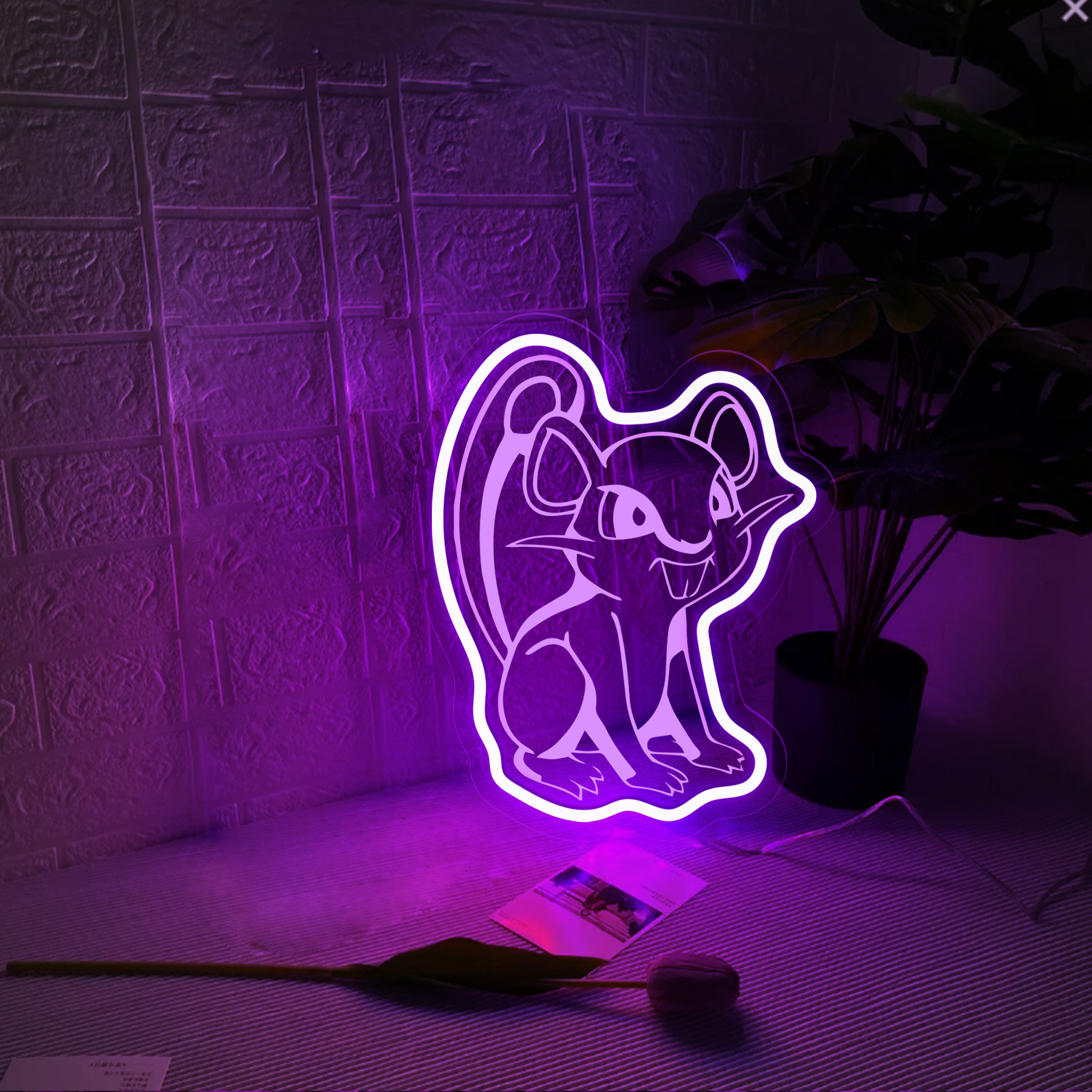 Pokemon Rattata Laser Signs
