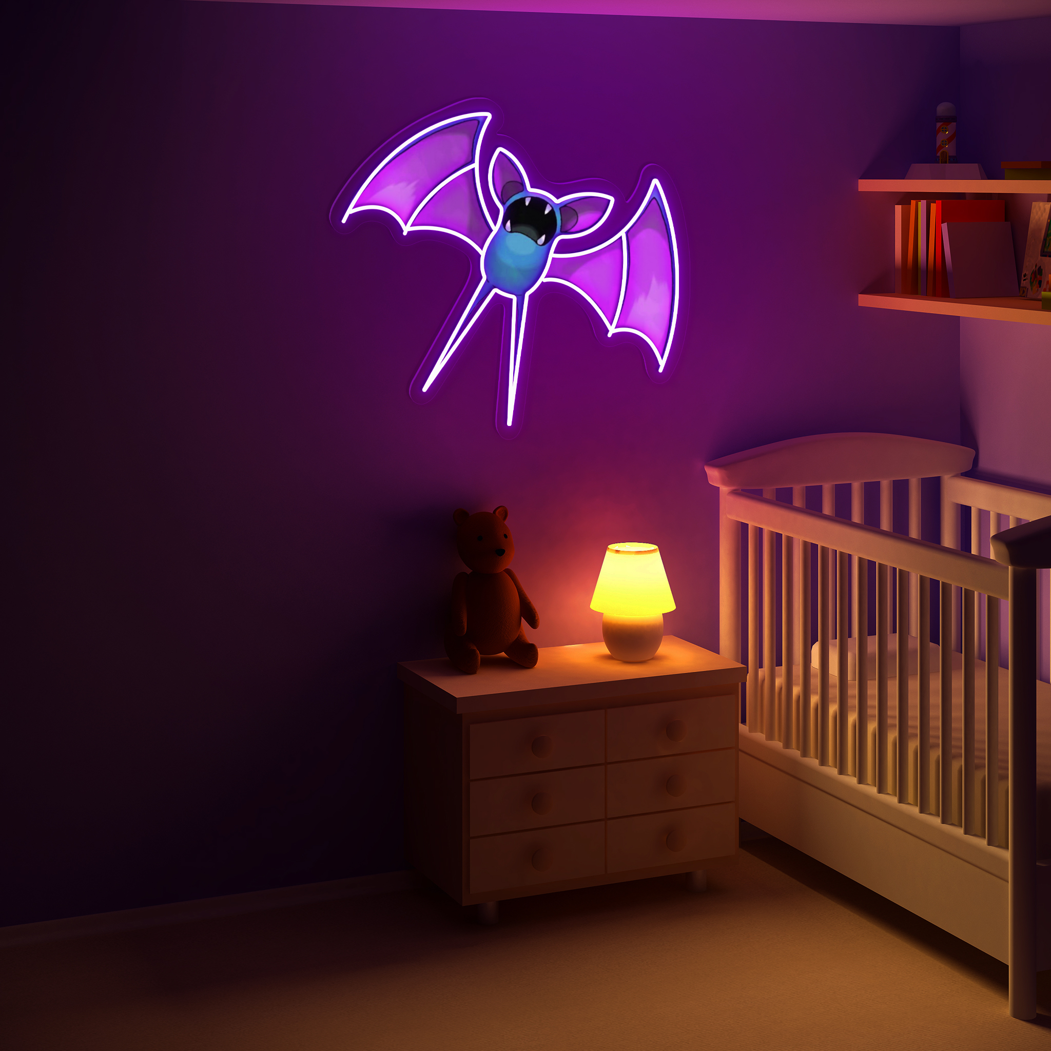 Pokemon Zubat UV Signs