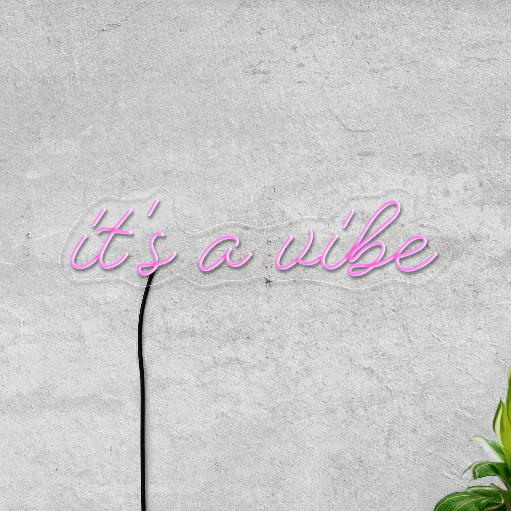 It's A Vibe Neon Sign, Its A Vibe Led Sign, Party Neon Sign, Positive Neon, Wedding Neon Sign, Neon Sign Wall Decor, Vibe Wall Art Decor