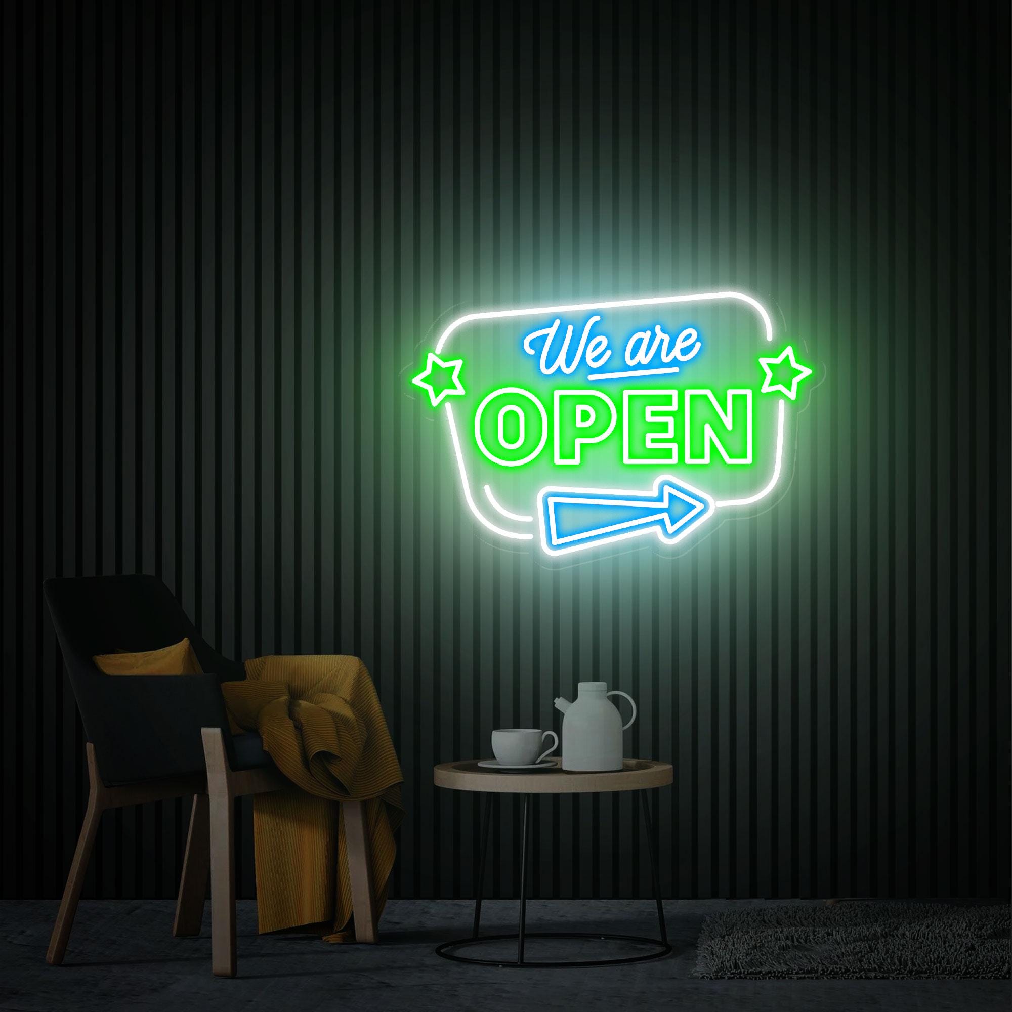 We Are Open Neon Sign, Open Led Light Sign Dimmable, Custom Neon Sign for Business, Bar Pub Wall Art Open Sign, Store Shop Open Wall Decor