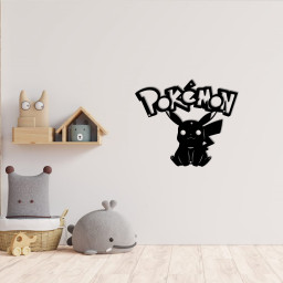 Pikachu Metal Signs Pokemon Wall Art