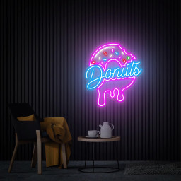 Donuts Neon Sign, Donuts Shop Led Sign, Food Wall Decor, Custom Neon Sign for Business, Kitchen Decor Dining Room Wall Art Personalized Gift