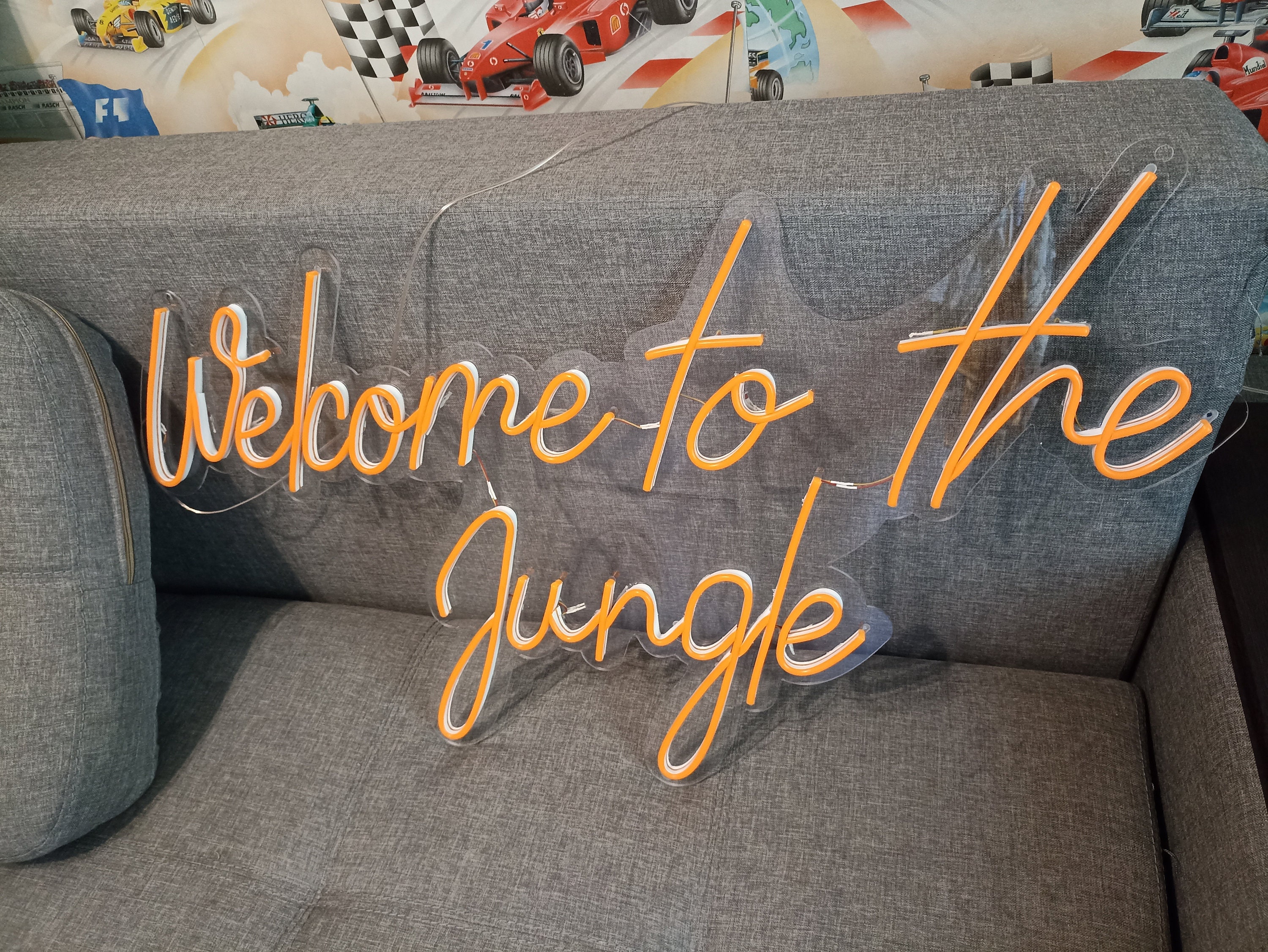 Welcome To The Jungle Neon Sign, Jungle Led Light, Welcome Neon Sign, Jungle Neon Sign, Flower Lover's Gift Neon Sign, Flower Shop Neon Sign