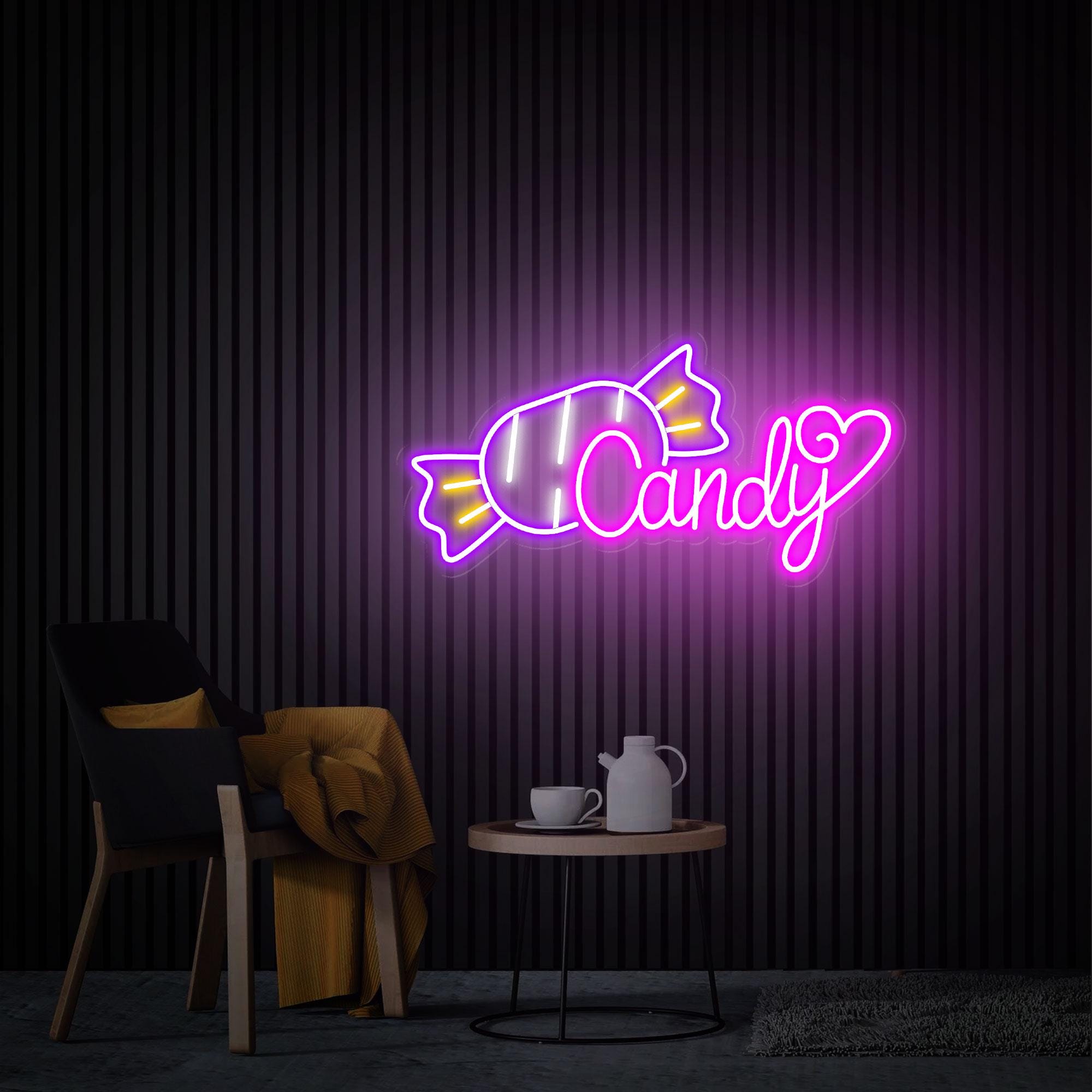 Candy Neon Sign, Candy Shop Decor, Custom Neon Sign, Candy Bar Decor, Business Opening Gift, Candy Sign Wall Art for Storefront