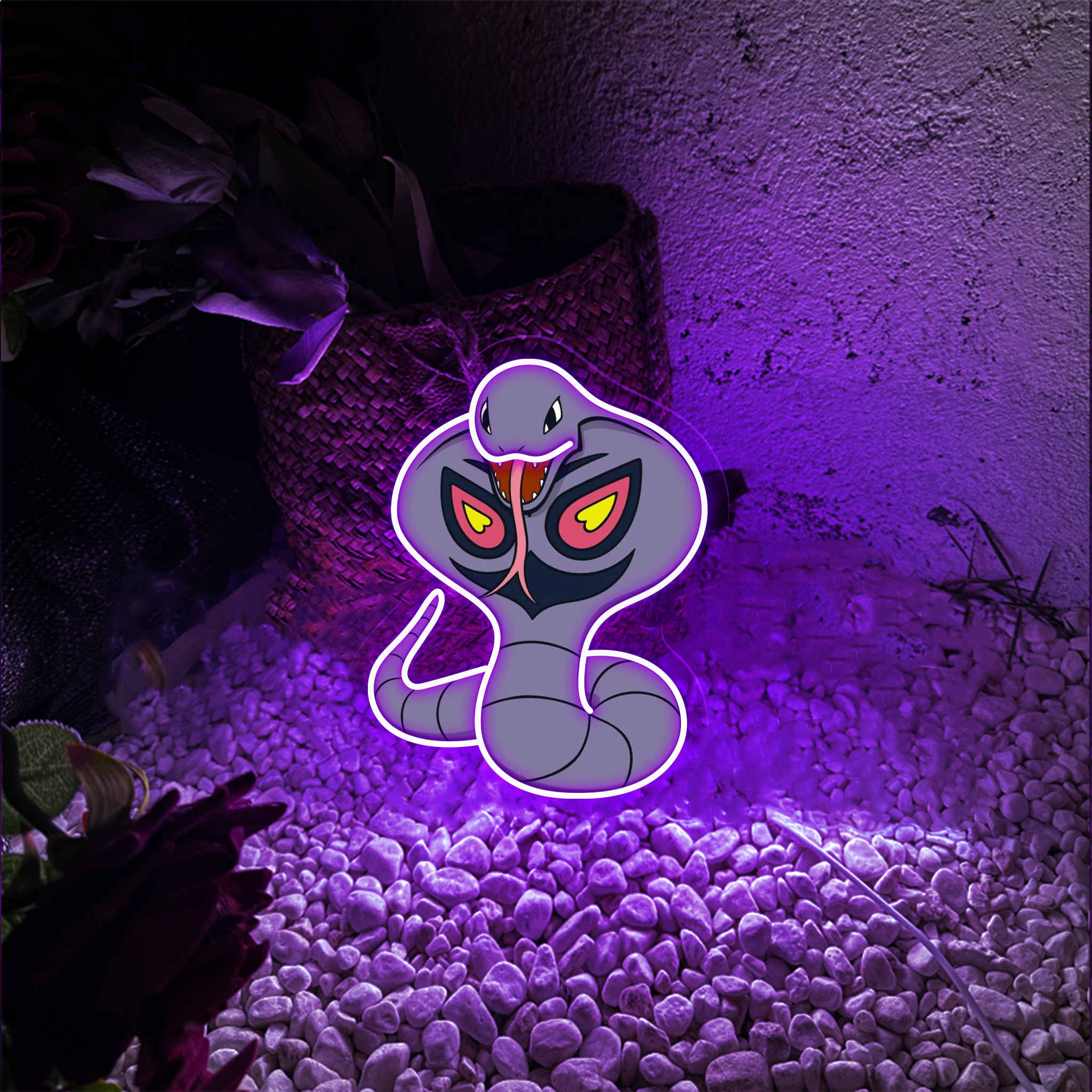 Arbok UV Signs Pokemon Wall Art