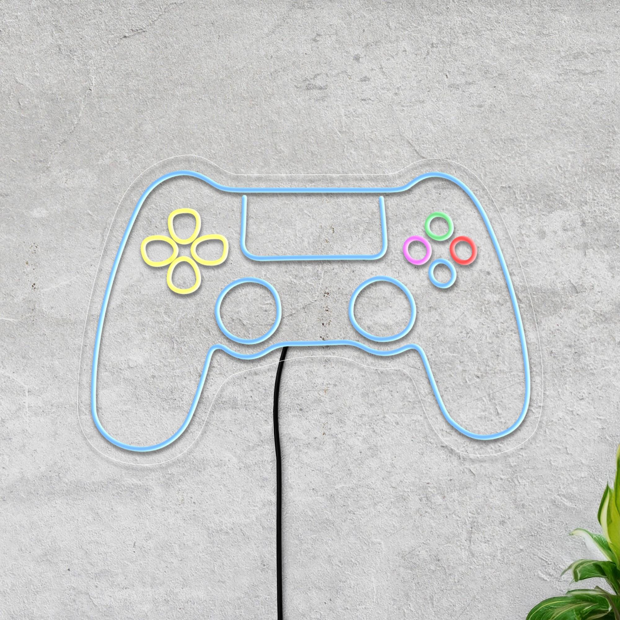 Game Controller Neon Sign, Gamepad Neon Sign, Game Controller Led Sign, Game Room Neon Sign Decor, Gamer Neon Sign, Gamepad Wall Art Decor