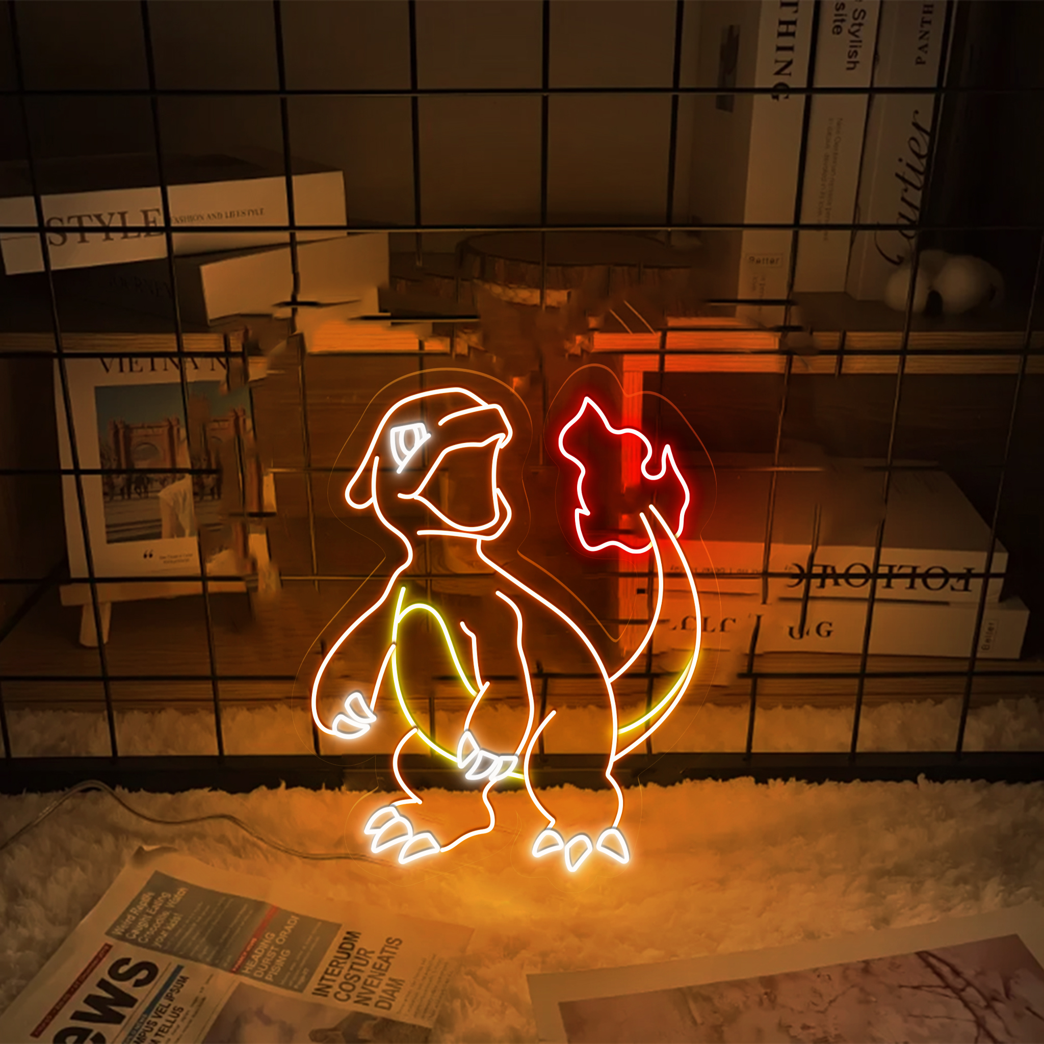 Charmeleon Pokemon Neon Led Sign