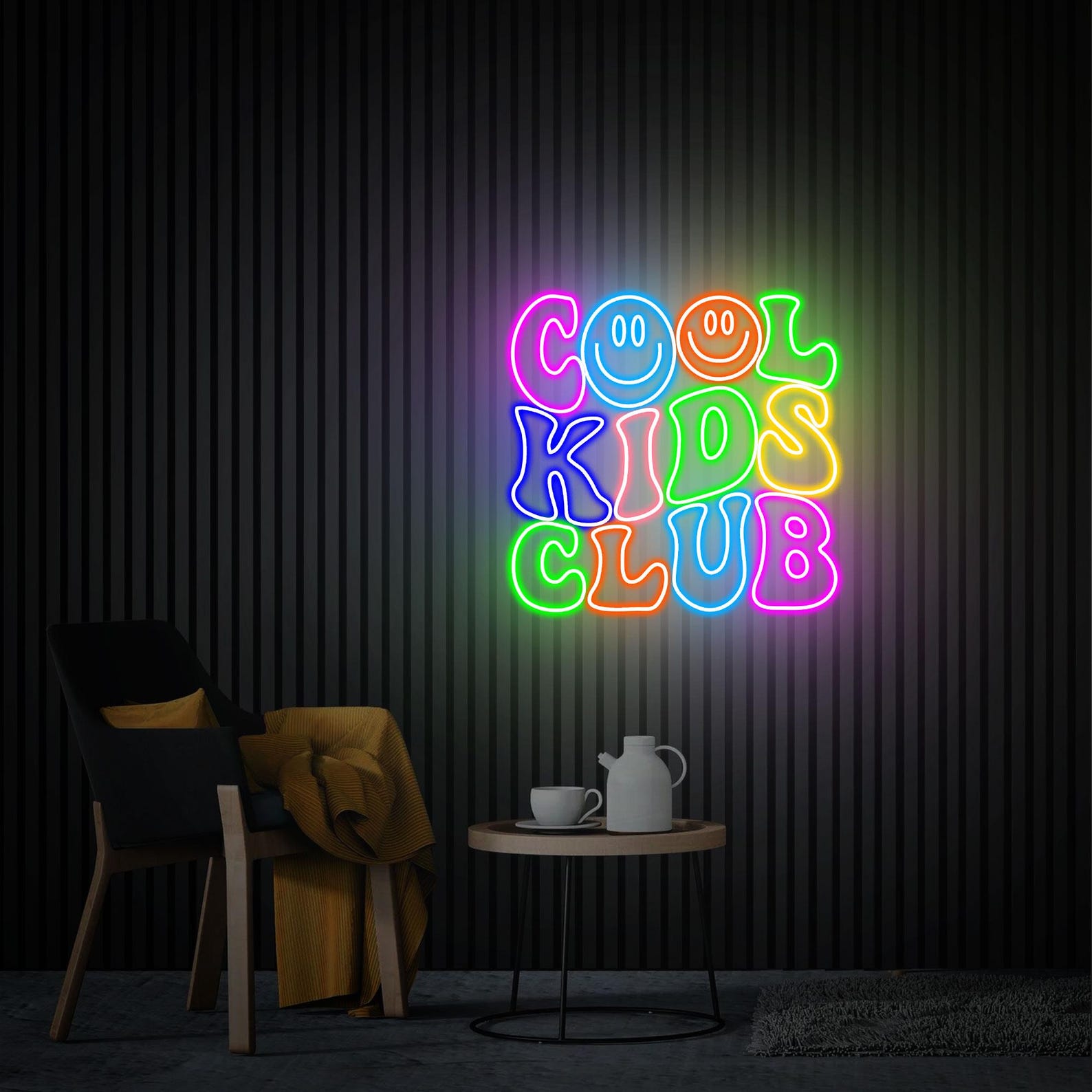 Cool Kids Club Neon Sign, Cool Kids Club Led Light Sign, Kids Party Wall Art, Home Bedroom Decor Custom Neon Sign Personalized Chistmas Gift