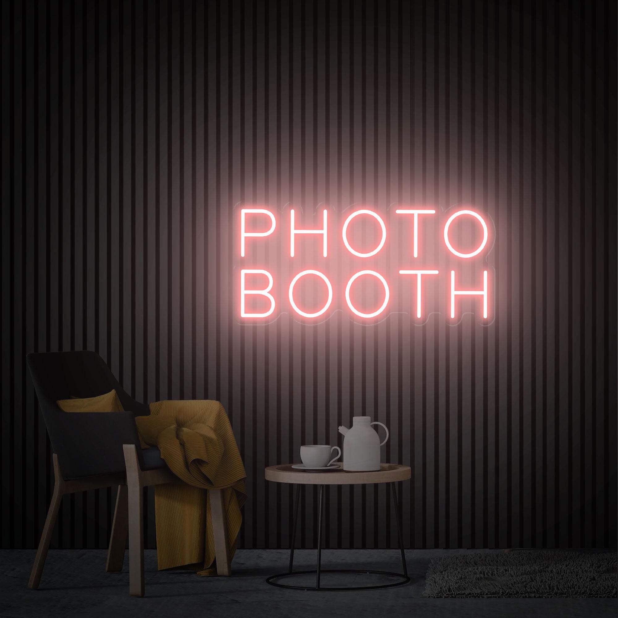 Photobooth Neon Sign, Photo Studio Sign, Custom Led Neon Light Sign, Cusotm Neon Logo, Photo Booth Decor, Open Sign Office Reception Sign