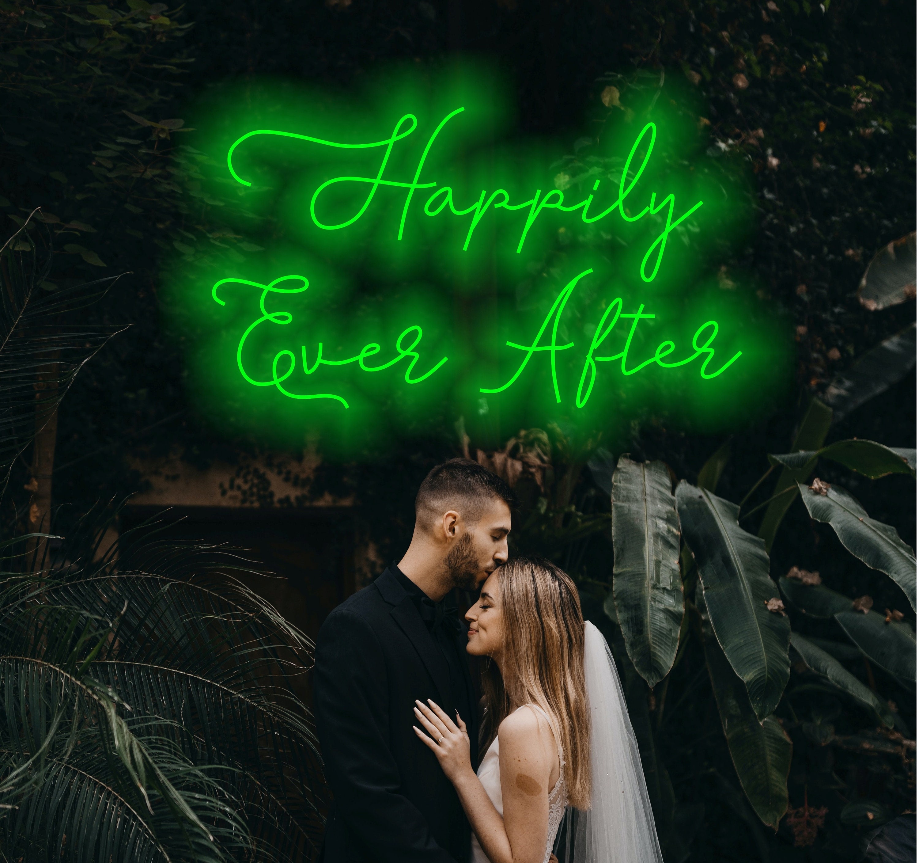 Happily Ever After Neon Sign, Wedding Neon Sign Happily Ever After X, Neon Sign For Wedding Decor, Romantic Neon Sign For Weddings