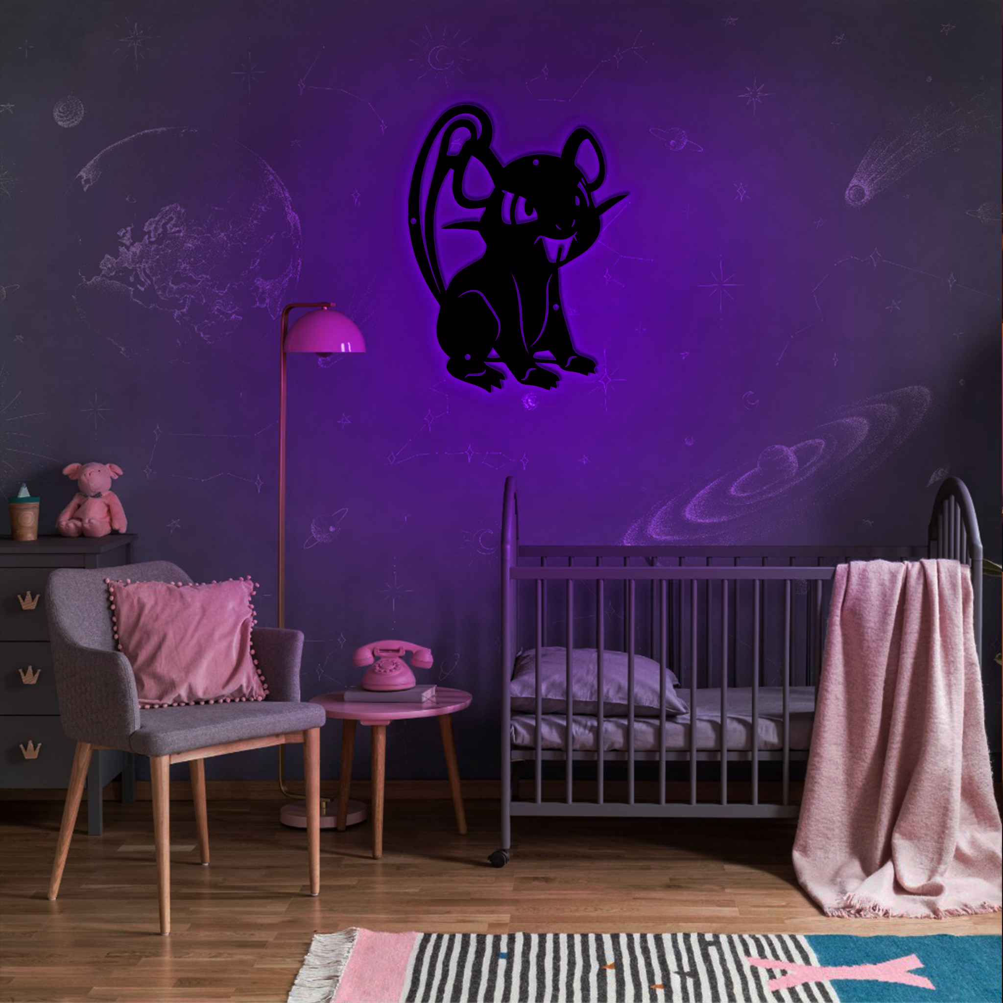 Pokemon Rattata Metal Signs