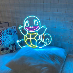 Squirtle Neon Signs Pokemon Wall Art