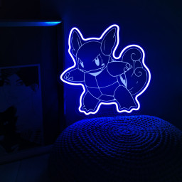 Wartortle Pokemon Laser Signs