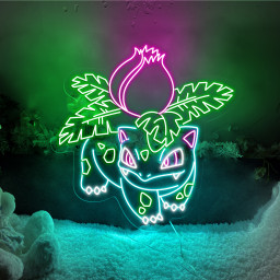 Ivysaur Pokemon Neon Signs