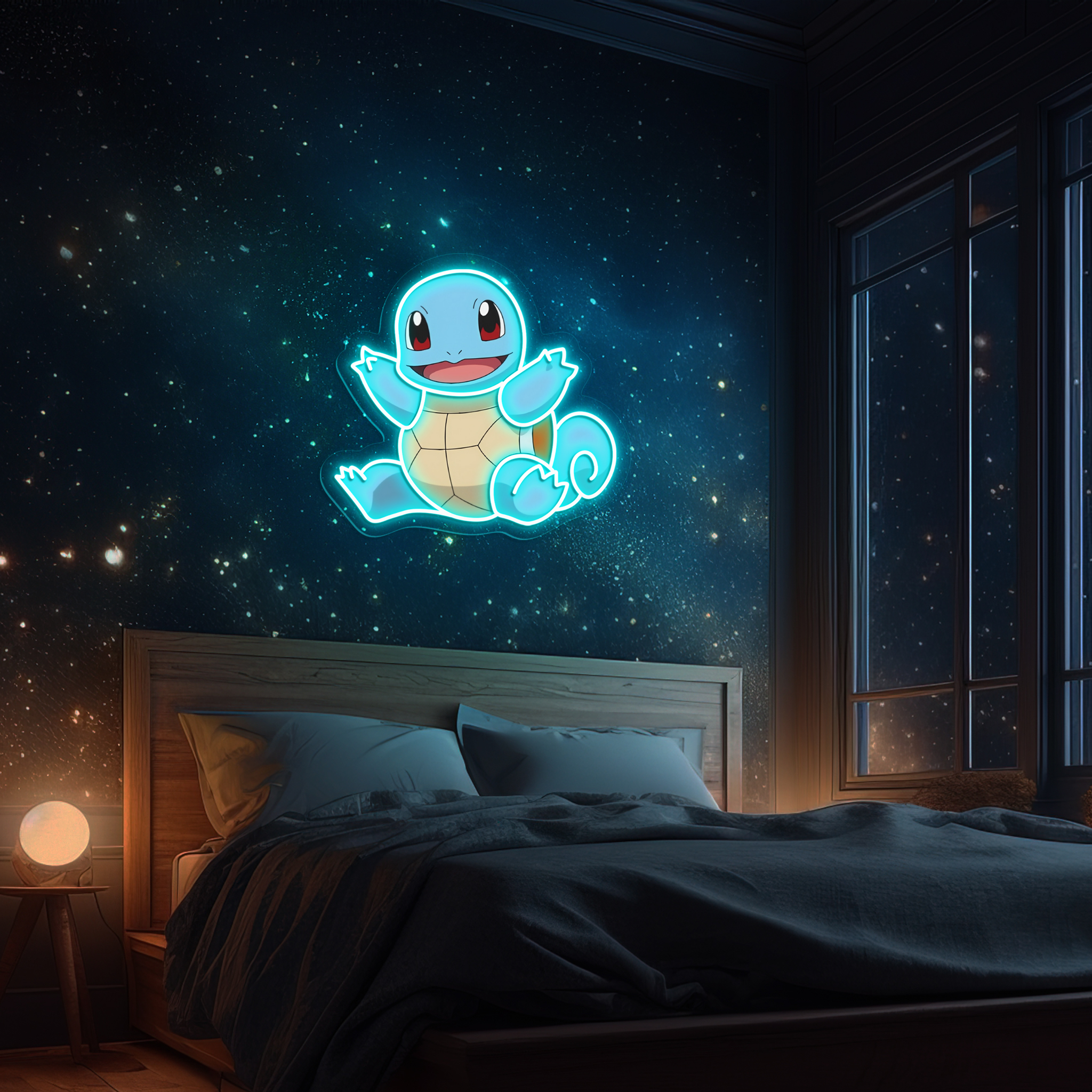 Squirtle Pokemon UV Signs Pokemon Wall Art