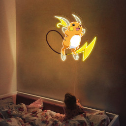 Raichu UV Signs Pokemon Wall Art