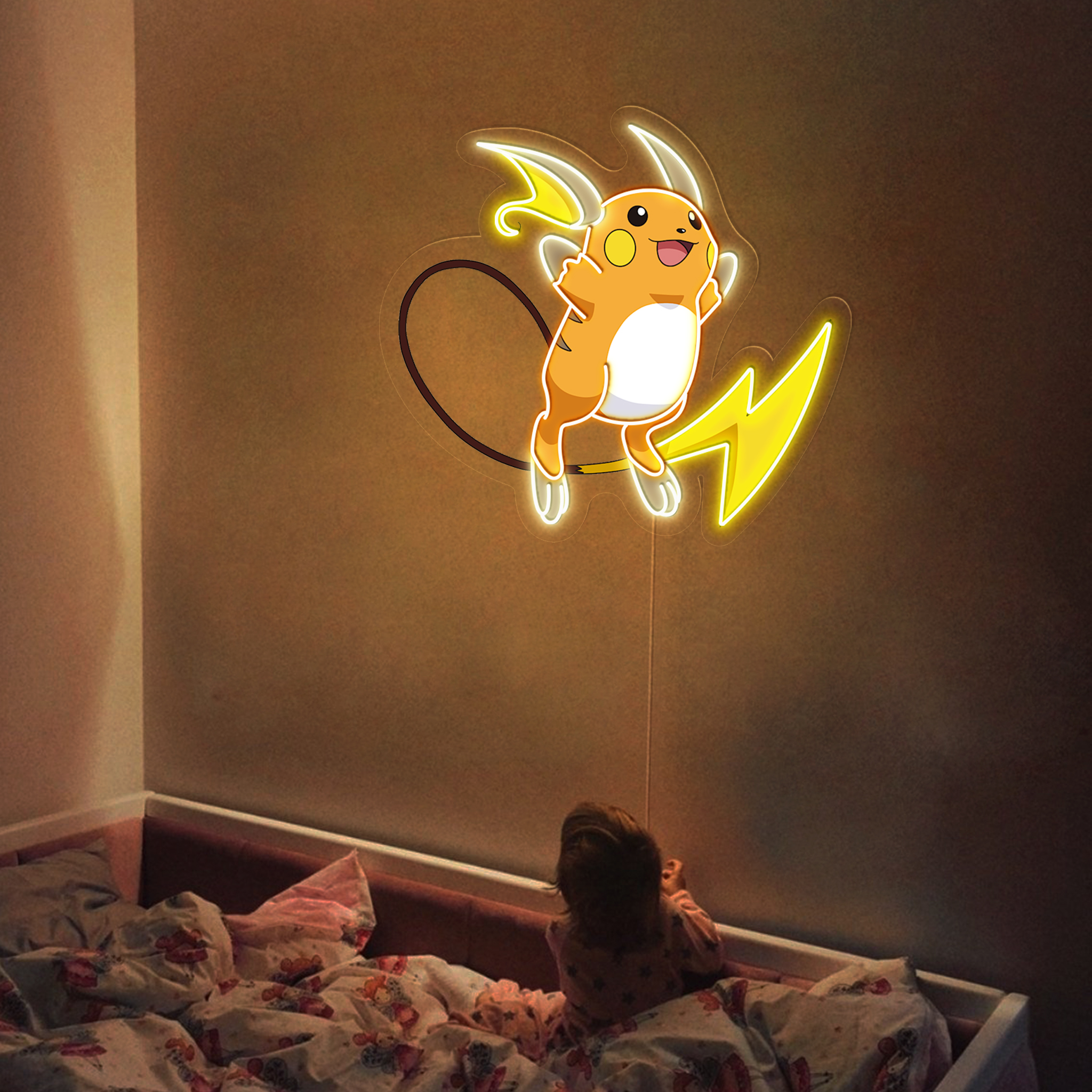 Raichu UV Signs Pokemon Wall Art