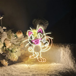 Pokemon Meowth Neon Led Sign Kids Room Decor