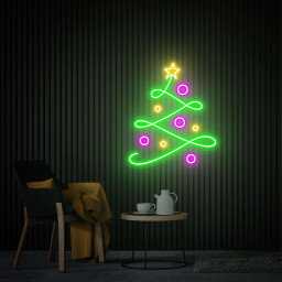 Christmas Tree Neon Sign,  Christmas Gifts, Custom Christmas Neon Sign, Christmas Event Party Decor Christmas Gift Festival Neon Art Xmas