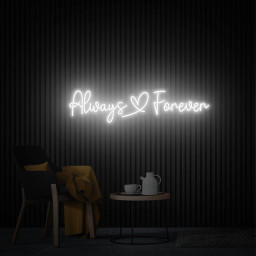 Always Forever Neon Sign, Custom Wedding Neon Light, Led Sign for Wedding Backdrop, Wedding Party Decor, Christmas Party Light Decor
